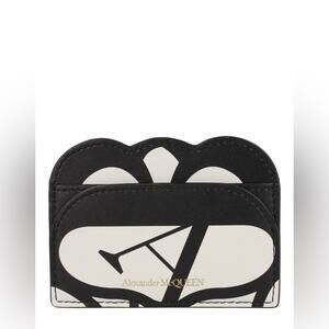 Alexander McQueen Black and White Leather Card Holder